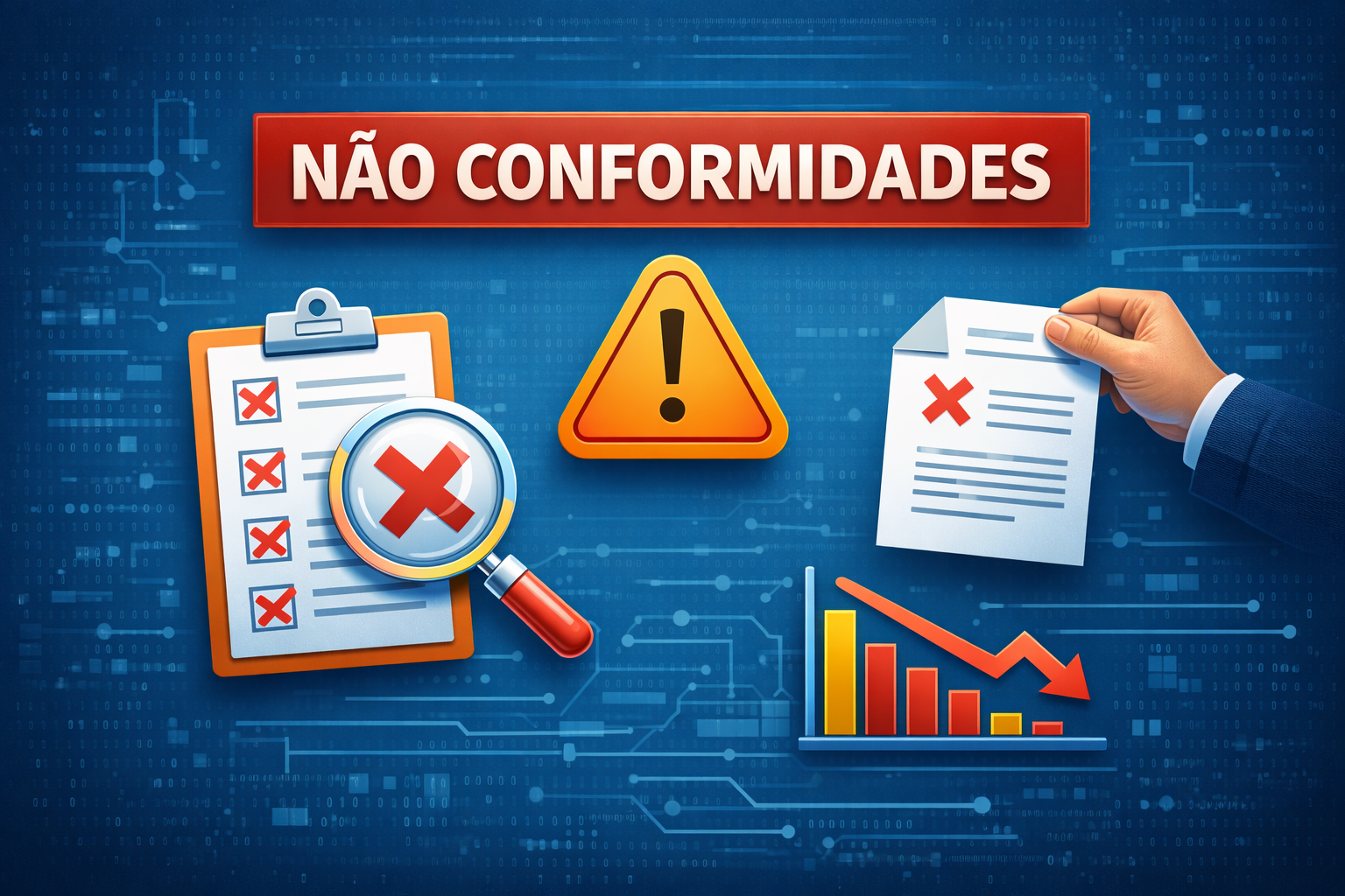 Capa do curso Tratamento de Não Conformidade e Ação Corretiva